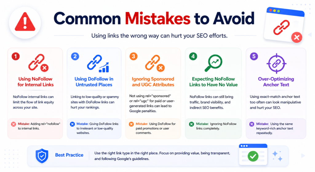 DoFollow and NoFollow Links Mistakes